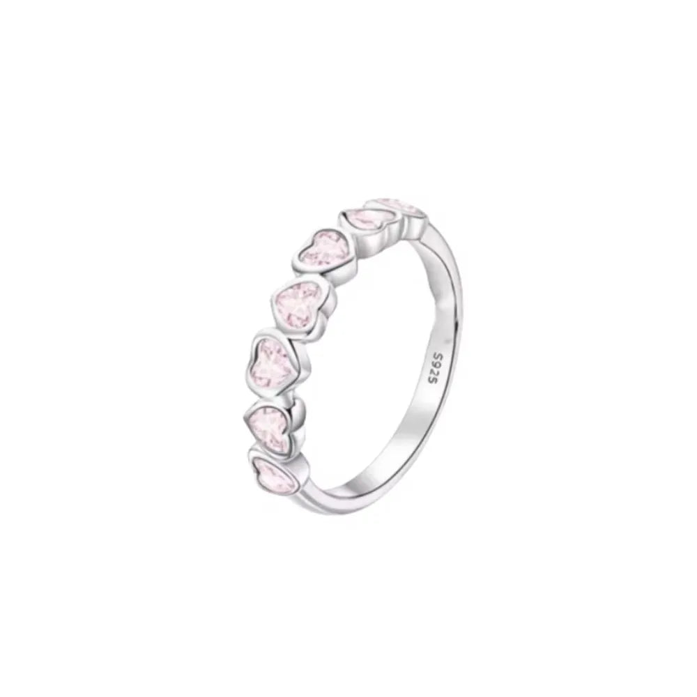 Sparkling Pink Bow Lotus Elephant Ring | Women's Wedding Banquet Jewelry Gift