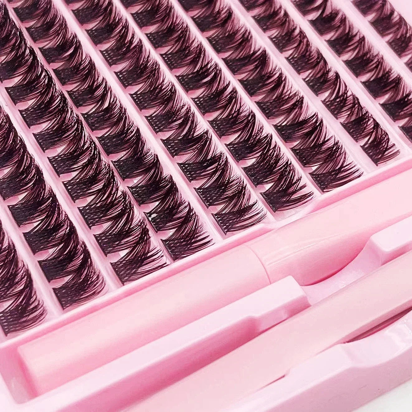 DIY Cluster Lashes 120pcs | Natural PBT Material 2-in-1 Set
